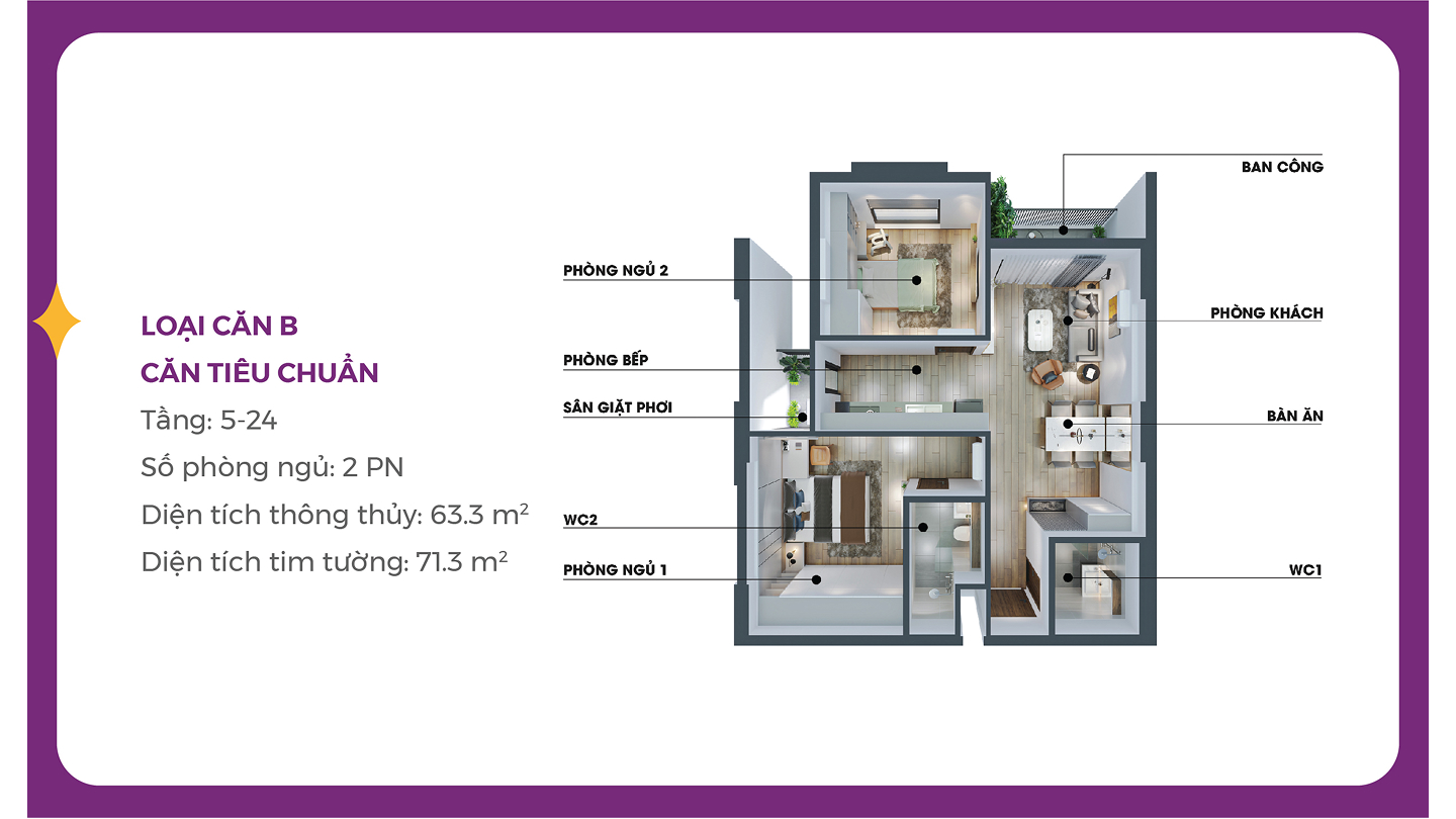 mặt bằng căn hộ dự án mia center point đà nẵng