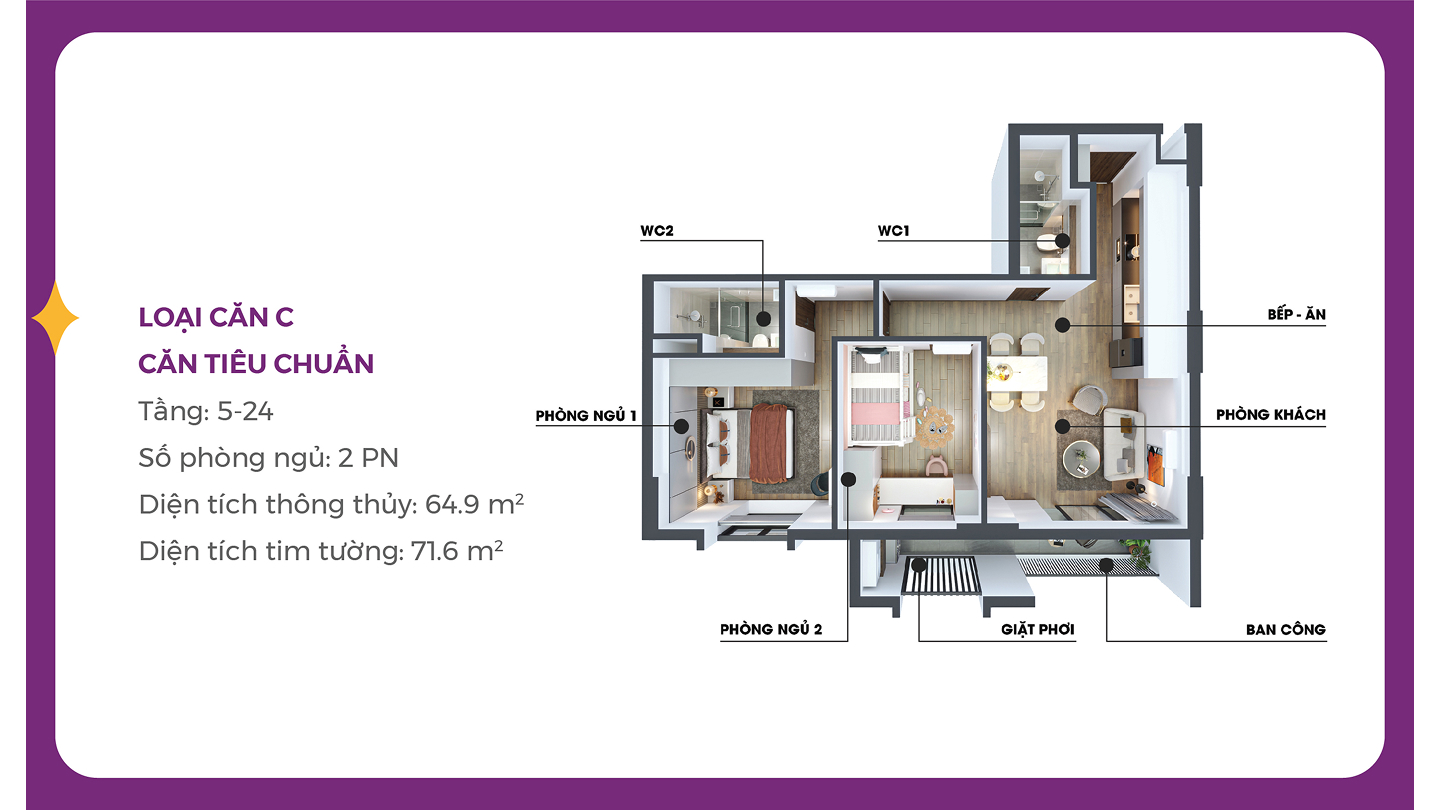 mặt bằng căn hộ dự án mia center point đà nẵng