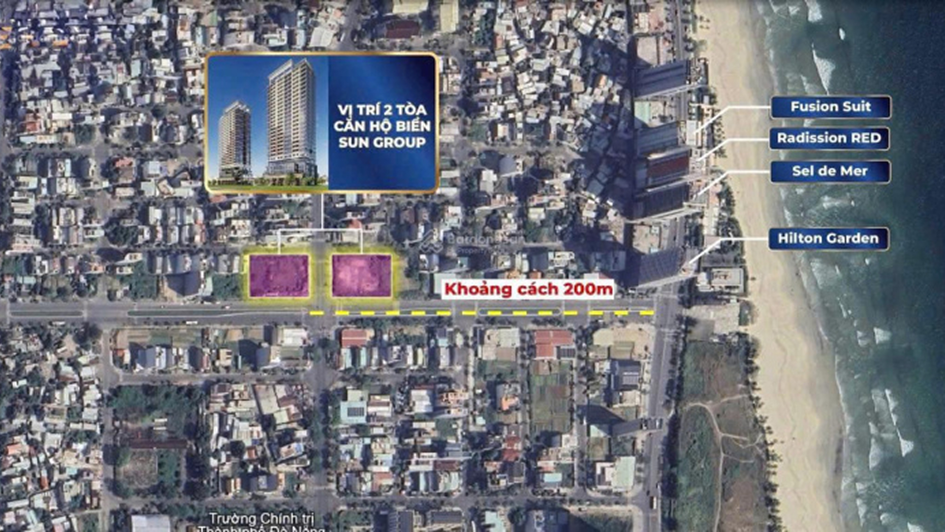 vị trí dự án căn hộ sunsea tower vương thừa vũ