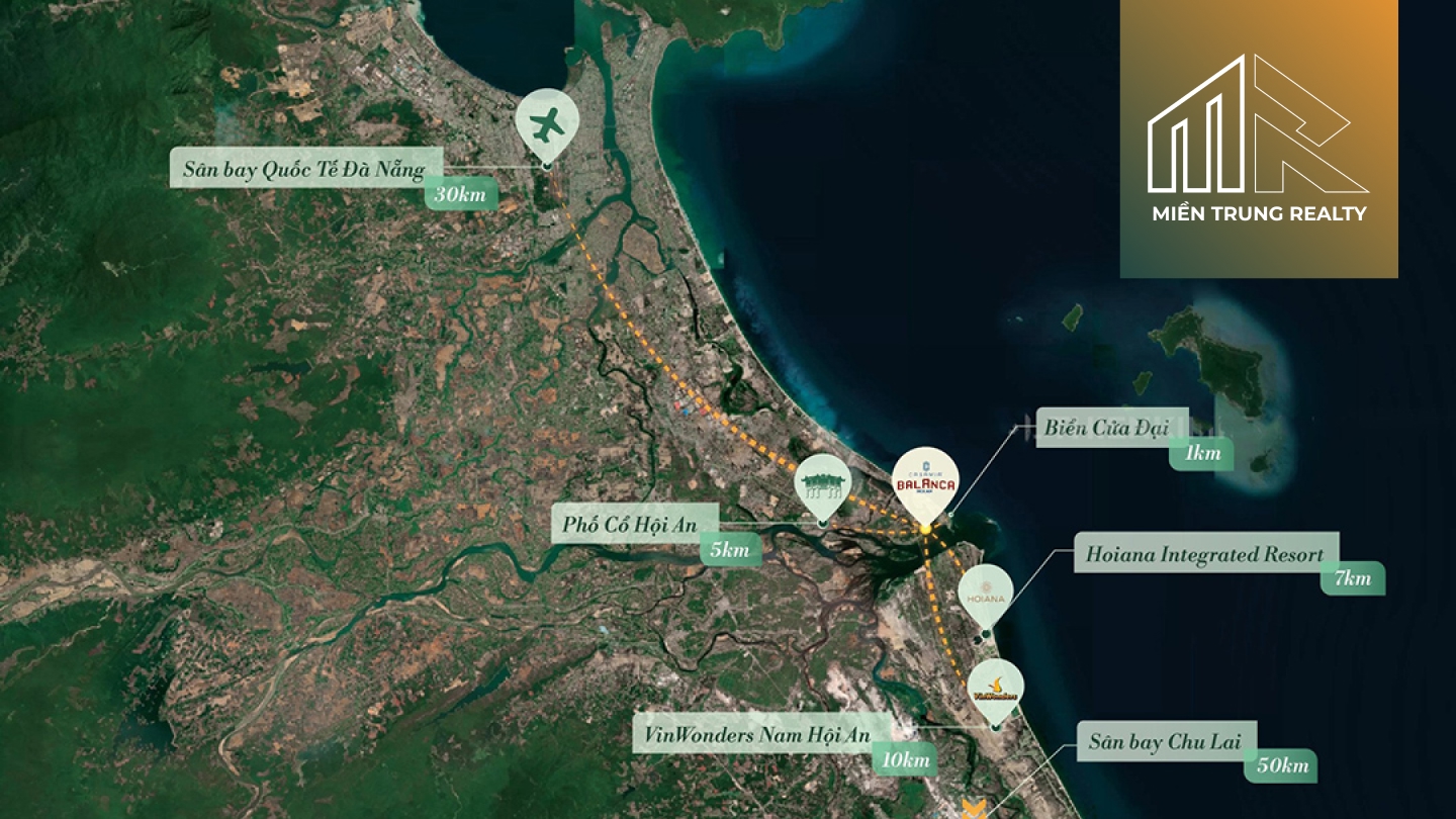 vị trí khu đô thị casamia balanca hội an